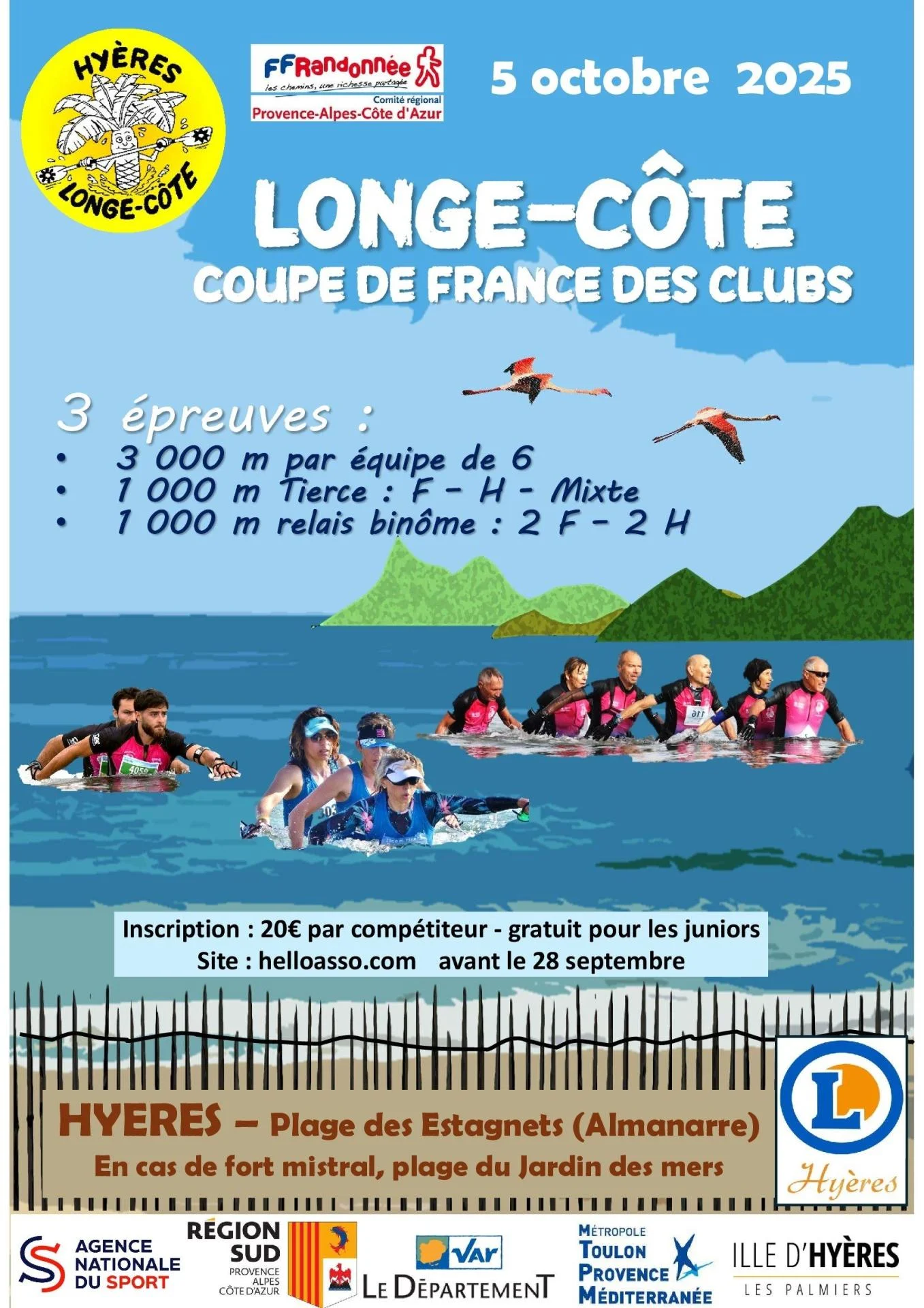 Affiche coupe de france des clubs 5 octobre 2026