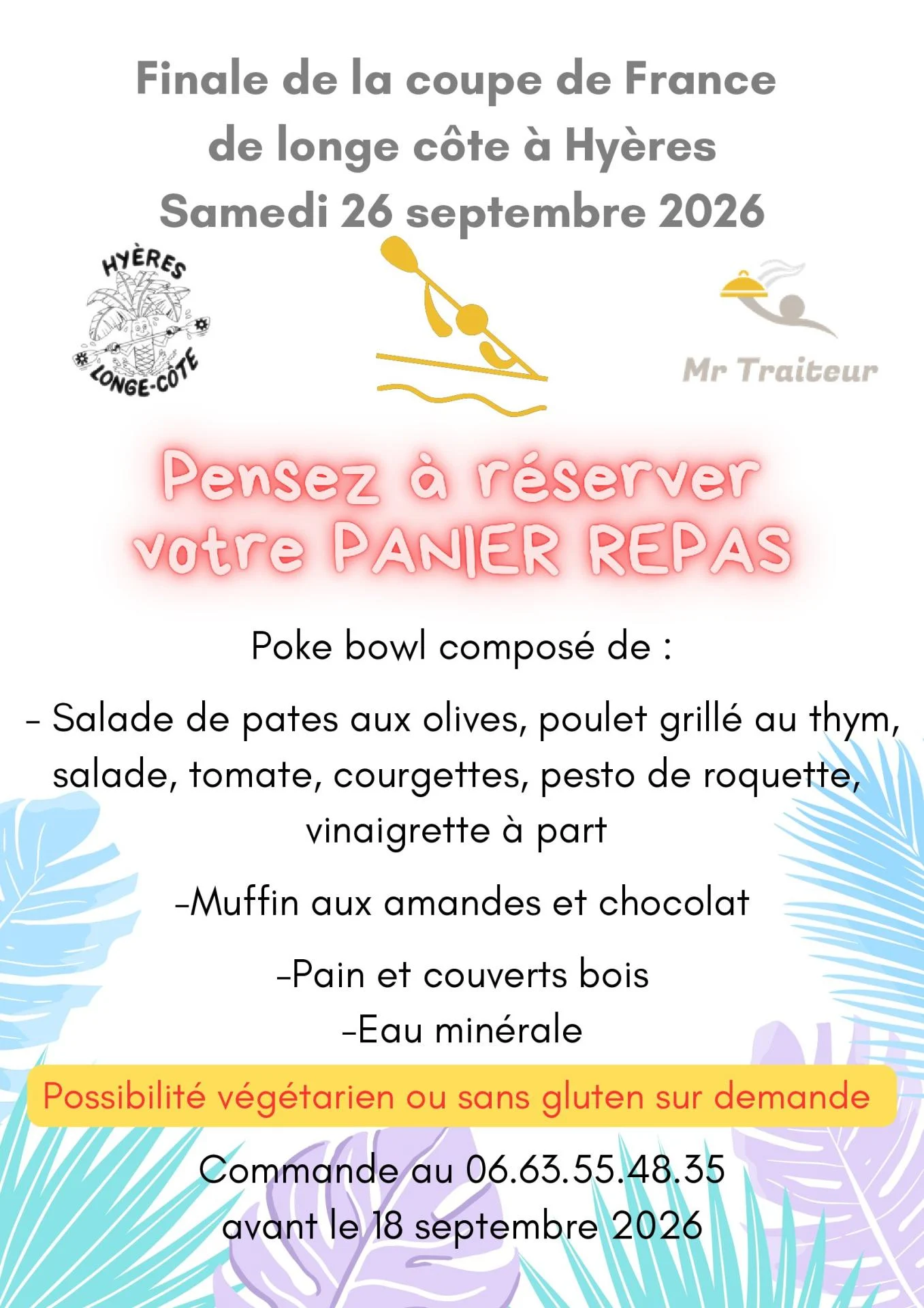 Panier repas finale cdf affiche
